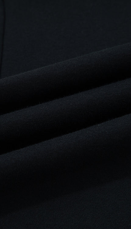 Black Leopard Drawstring Fleece Pants