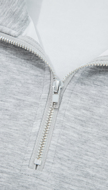 Collared Drawstring Pants Set