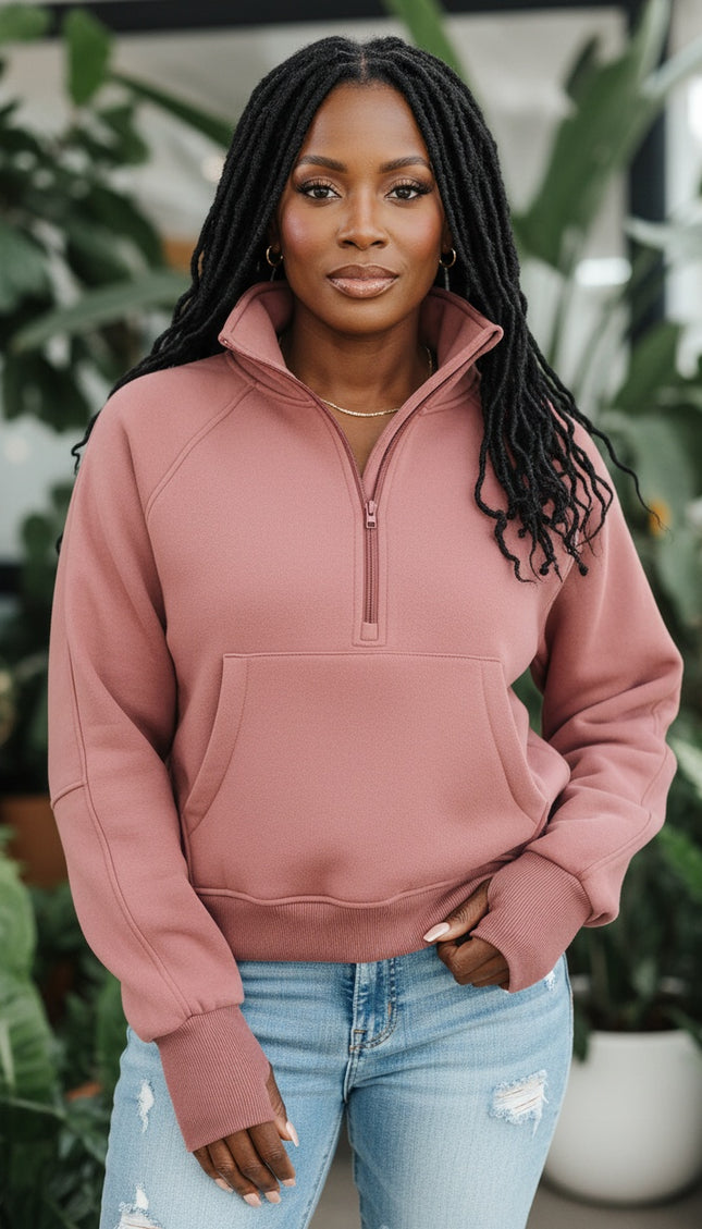 Thumbhole Sleeve Sweatshirt