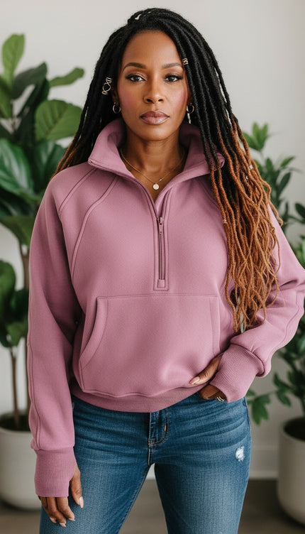 Thumbhole Sleeve Sweatshirt