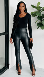 Black / S / 50%Pu+45%Polyester+5%Elastane