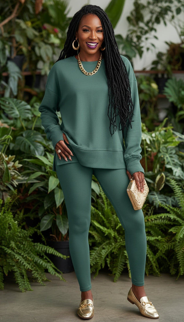 Jet Stream Oversize Sweatshirt Leggings Set