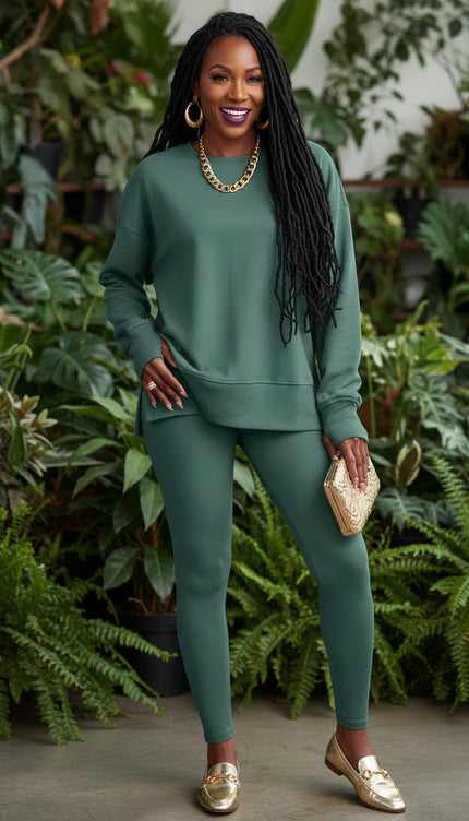 Jet Stream Oversize Sweatshirt Leggings Set