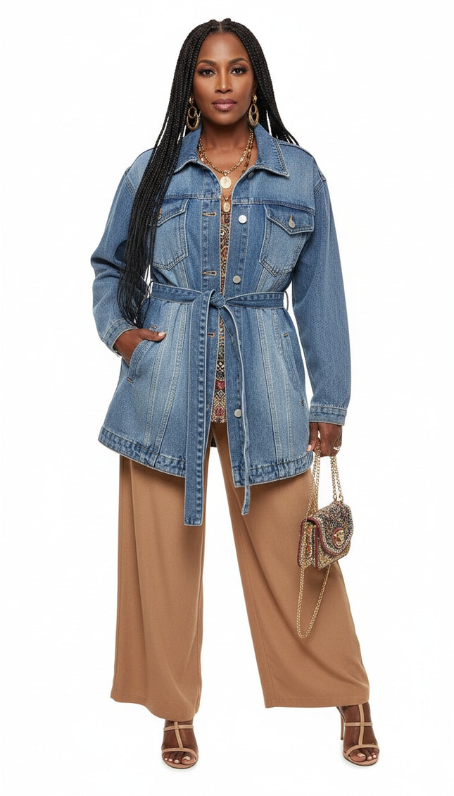Waisted Denim Jacket