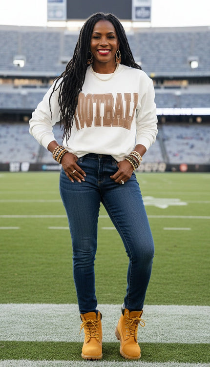 Letter Graphic Crew Neck Sweatshirt