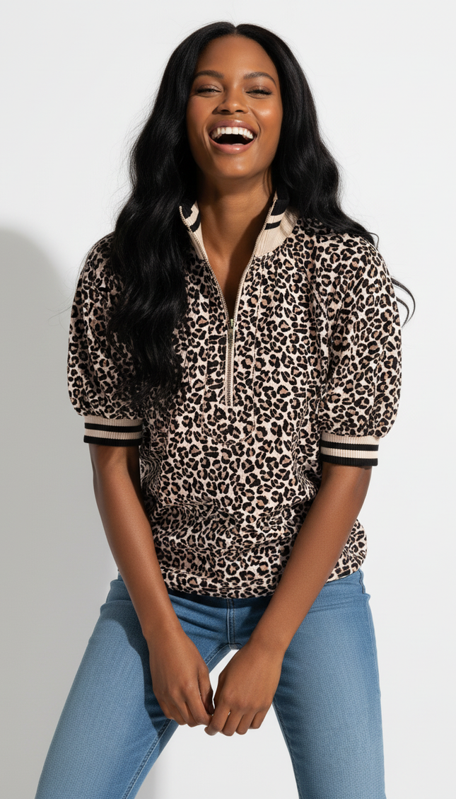 Leopard Print Blouse