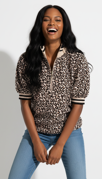 Leopard Print Blouse