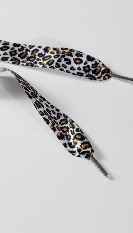 Black Leopard Drawstring Fleece Pants