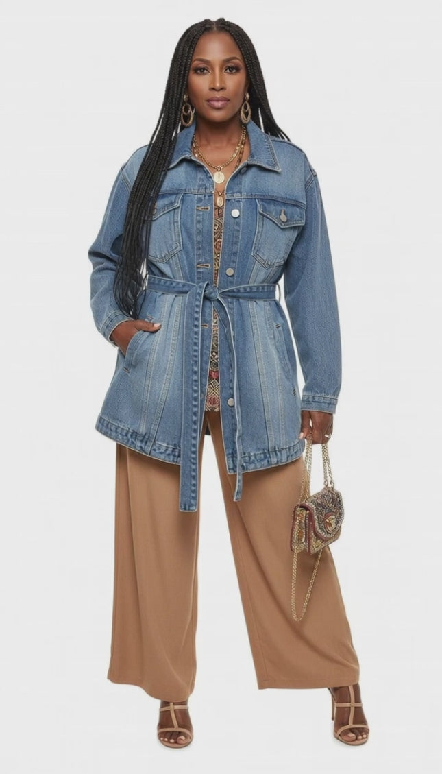 Waisted Denim Jacket